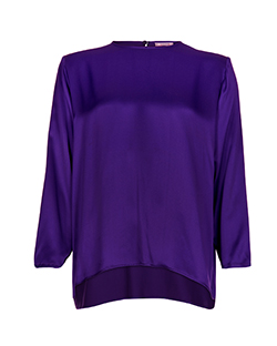 Yves Saint Laurent Blouse, Silk, Purple, 16