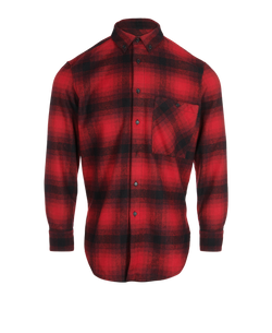 Saint Laurent Flannel Shirt, Wool, Red, Sz XS, 3*