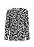 Saint Laurent Heart Print Blouse, front view