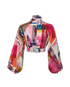 Zimmermann Pleated Cropped Shirt, back view