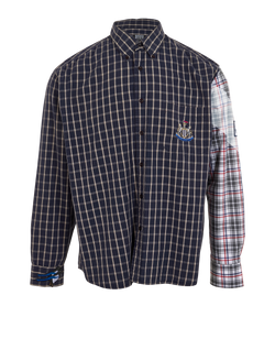 Somebody Else's Guy x Designer Exchange Check Shirt, Cotton, Multi