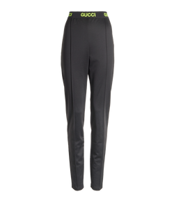 Gucci Leggings, Cotton, Black, Sz L, 3*