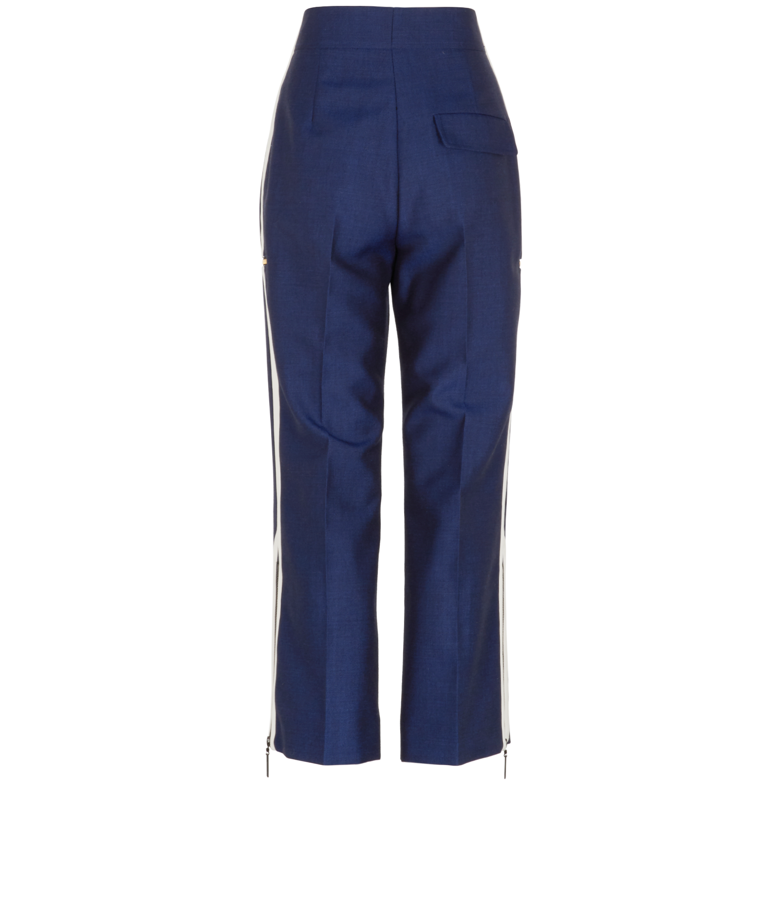 Louis Vuitton High Waisted Trousers, &pound;300, Clothing, Blue, Wool, Back view