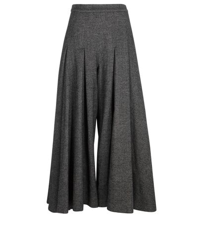 Christian Dior Long Pleated Culottes, front view