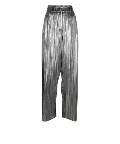 Balmain Metallic Pleated Trousers, front view