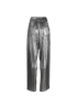 Balmain Metallic Pleated Trousers, back view