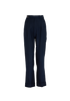 Gucci GG Buttons Tapered Trousers, &pound;260, Clothing, Navy, Viscose, Front view