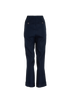 Gucci GG Buttons Tapered Trousers, &pound;260, Clothing, Navy, Viscose, Back view