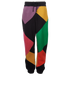 Palm Angels x Missoni Abstract Knitted Joggers, &pound;150, Clothing, Black/Purple, Polyester, Front view