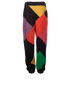 Palm Angels x Missoni Abstract Knitted Joggers, &pound;150, Clothing, Black/Purple, Polyester, Back view