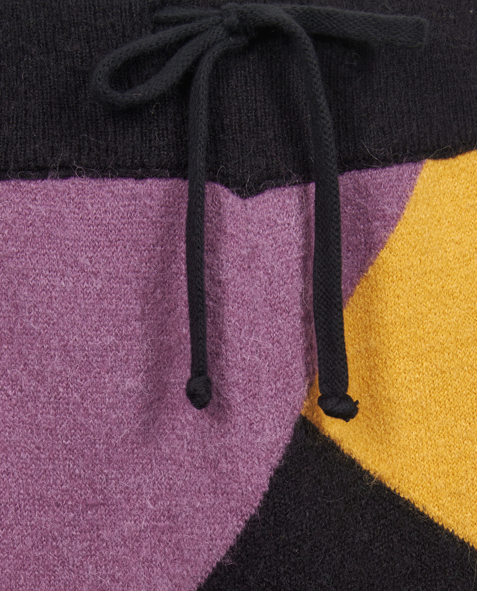 Palm Angels x Missoni Abstract Knitted Joggers, &pound;150, Clothing, Black/Purple, Polyester, Other view