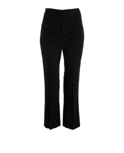 Isabel Marant Embellished Trousers, Viscose/Cotton, Black, UK8, 3*