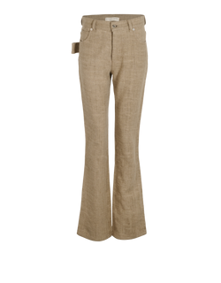 Bottega Veneta Fall 2019 Trousers, Linen, Beige, UK10, 2*
