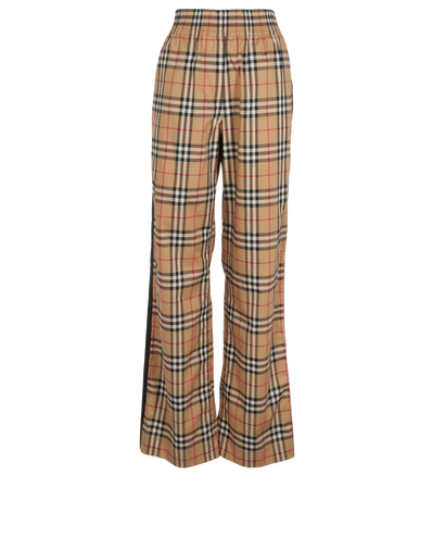 Burberry Check Trousers, &pound;195, Clothing, Beige, Cotton, Front view