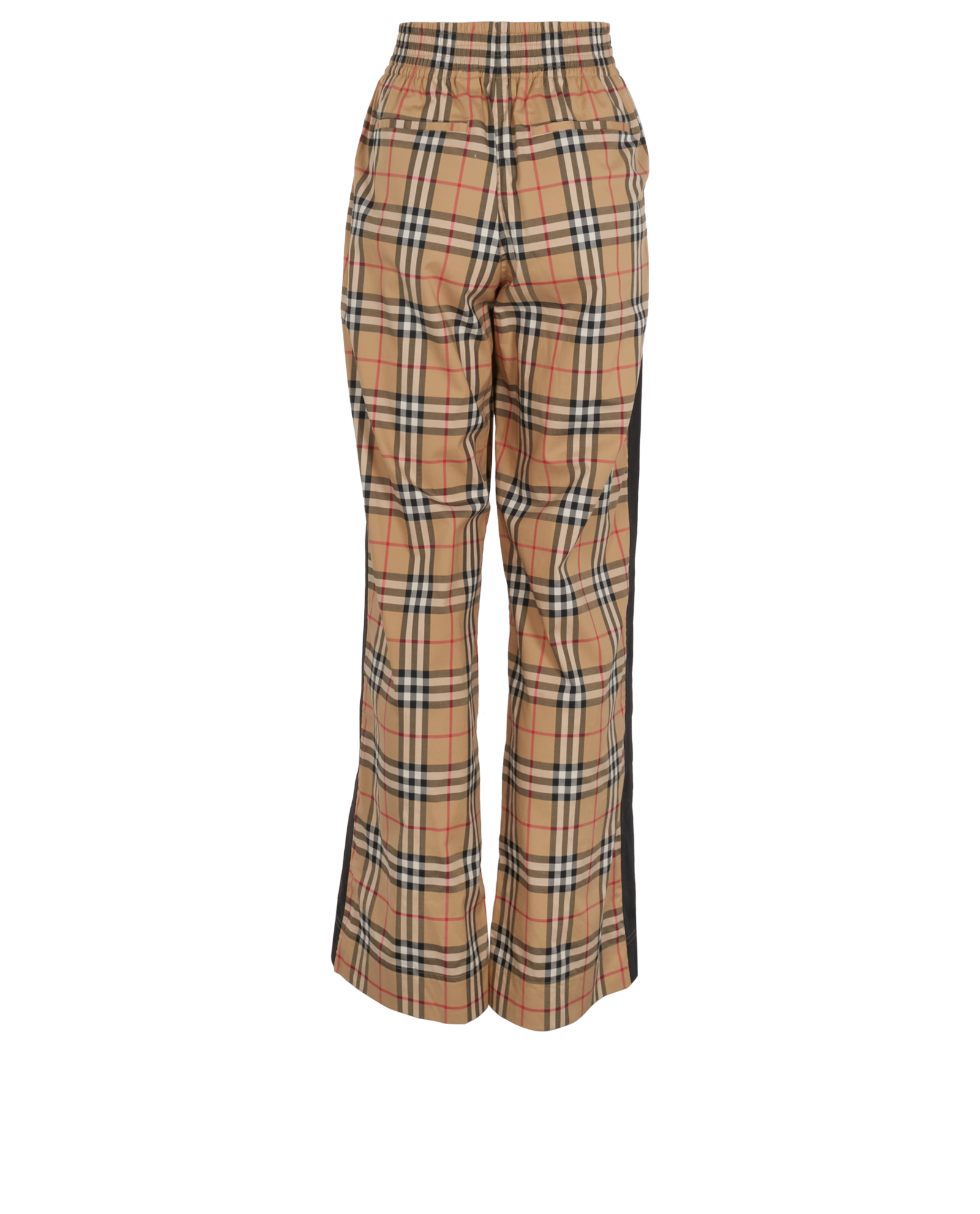 Burberry Check Trousers, &pound;195, Clothing, Beige, Cotton, Back view