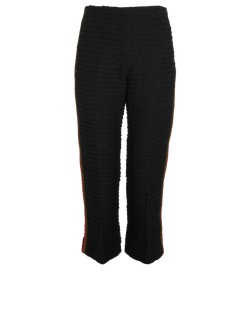 Gucci Tweed Trousers, Cotton/Poly, Black, UK4, 3*