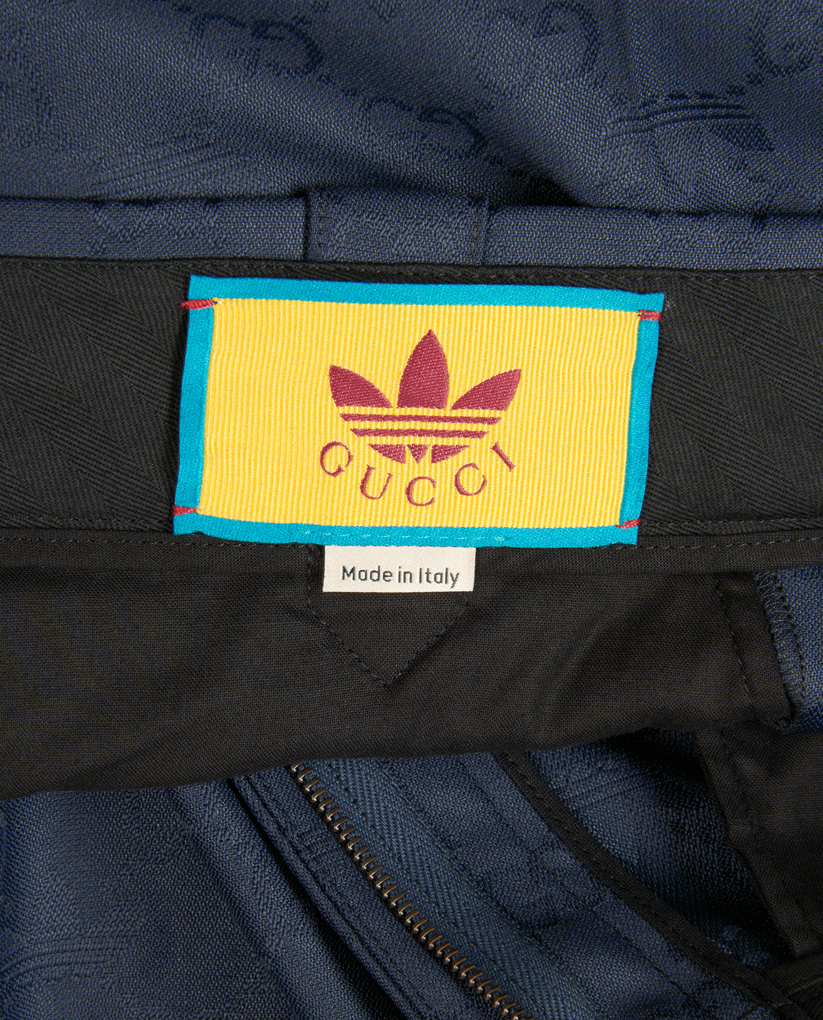 Gucci x Adidas Logo Trousers, &pound;275, Clothing, Navy, Polyester (Polymer), Other view