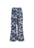 Palm Angels Shark Print Trousers, &pound;110, Clothing, Blue, Cotton, Back view
