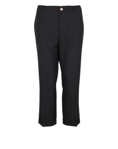 Gucci Polka Dotted Trousers, &pound;120, Clothing, Black, Mohair/Wool, Front view