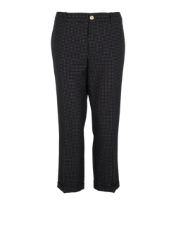 Gucci Polka Dotted Trousers, Wool/Mohair, Black, UK 14, 2*