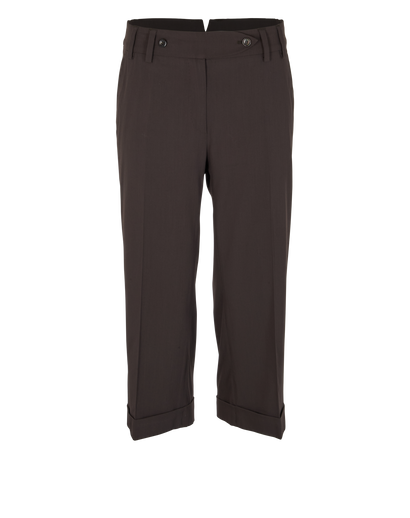 Max Mara Straight Leg Culottes, &pound;110, Clothing, Brown, Viscose, Front view