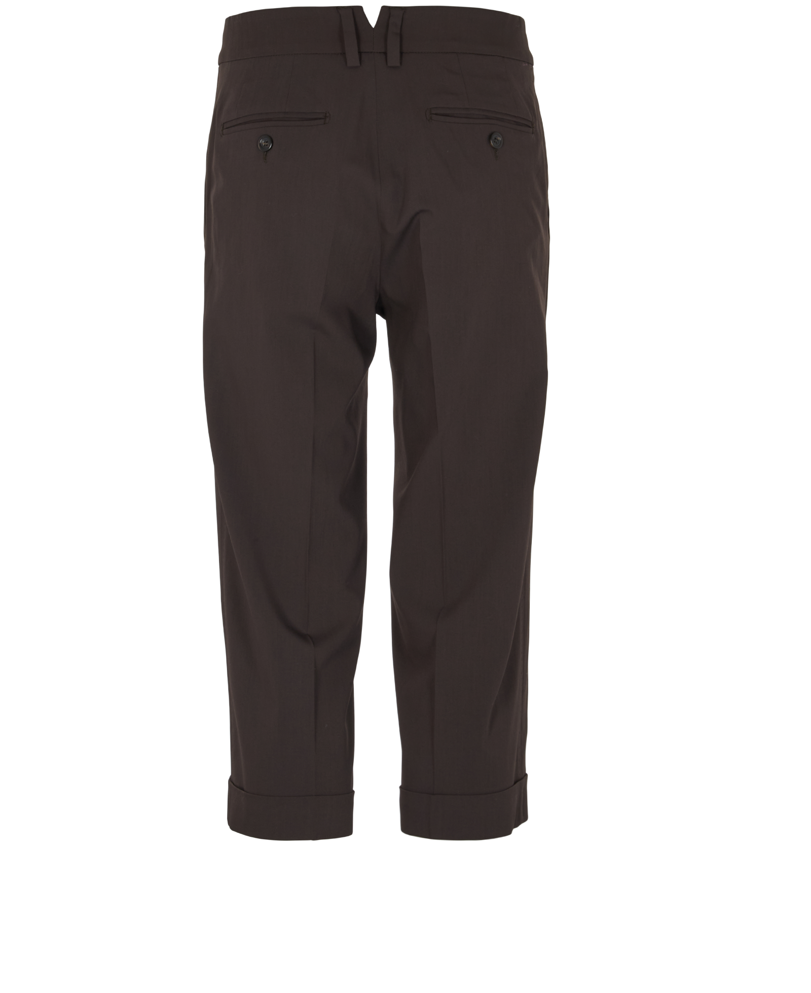 Max Mara Straight Leg Culottes, &pound;110, Clothing, Brown, Viscose, Back view