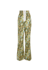 Miu Miu Wide Leg Trousers, £180, Clothing, Green, Cotton, Front view
