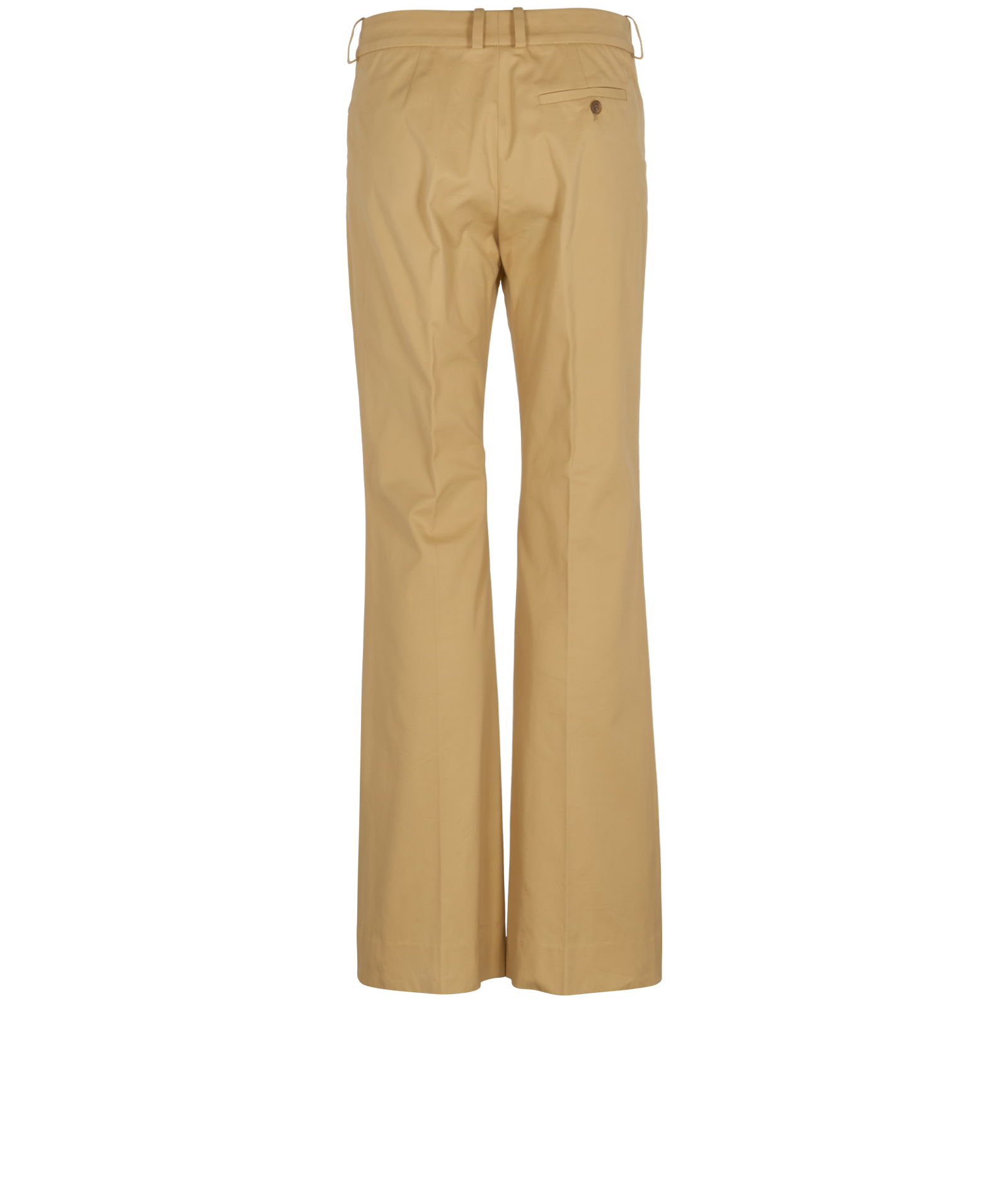 Chloe Straight Leg Trousers, &pound;90, Clothing, Beige, Cotton, Back view