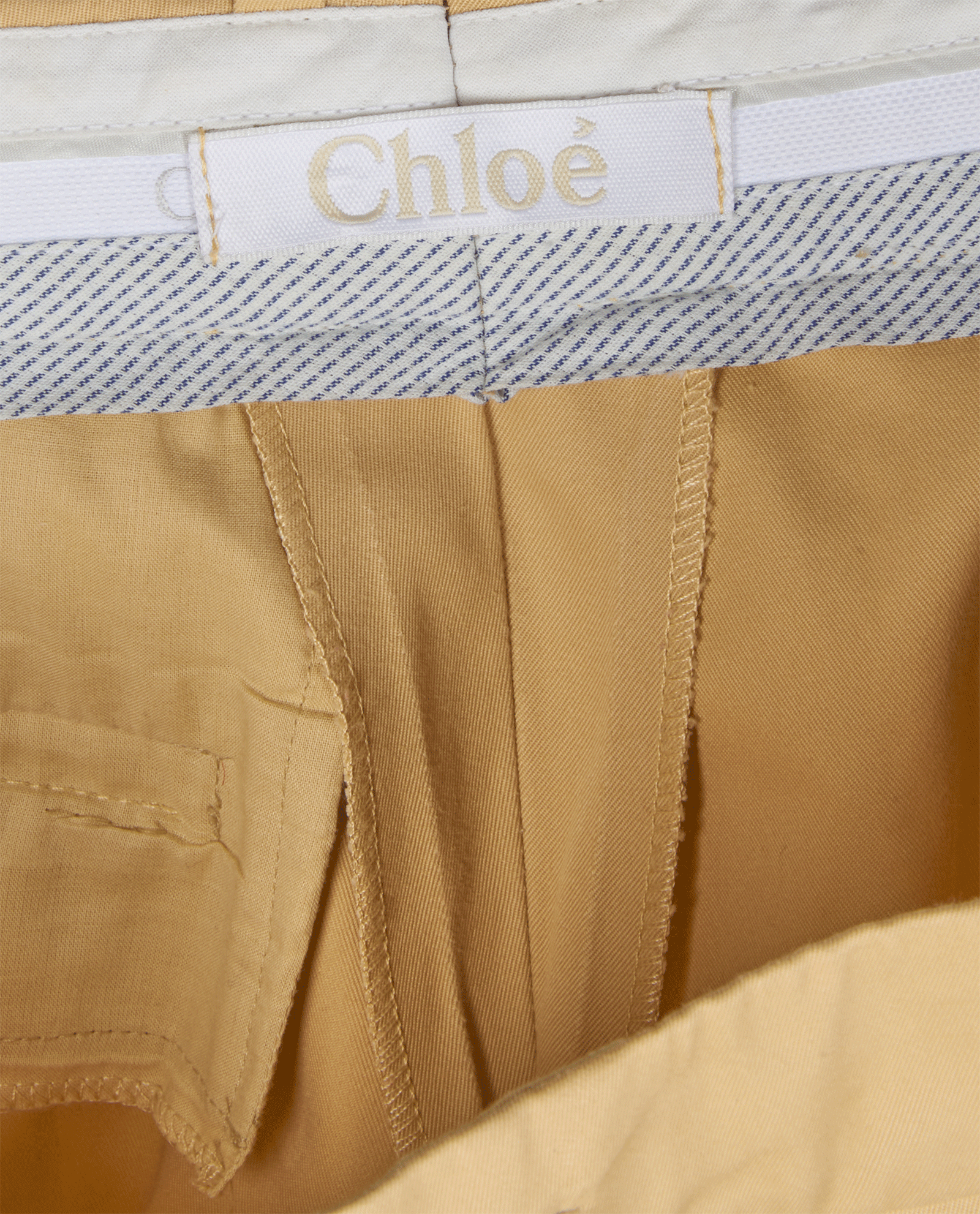 Chloe Straight Leg Trousers, &pound;90, Clothing, Beige, Cotton, Other view