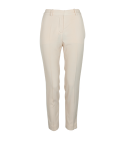 Stella McCartney Cigarette Trousers, Wool, Beige, Sz S, 2*