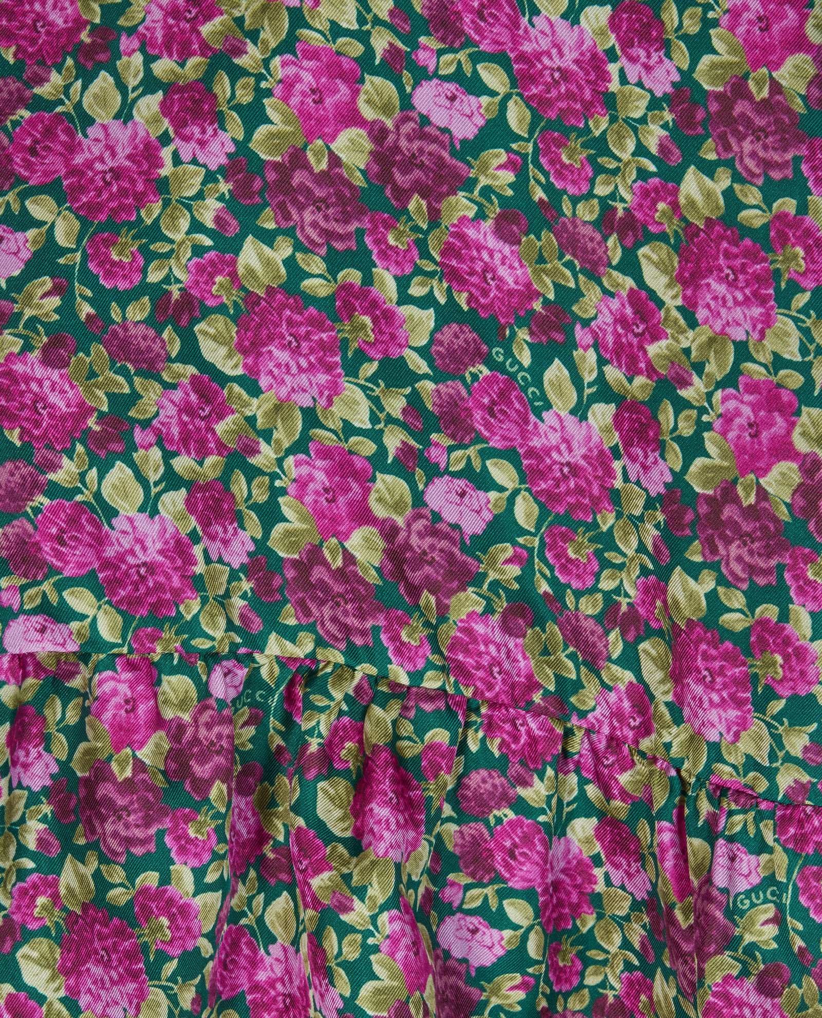Gucci Floral Trousers, &pound;195, Clothing, Pink, Silk, Other view