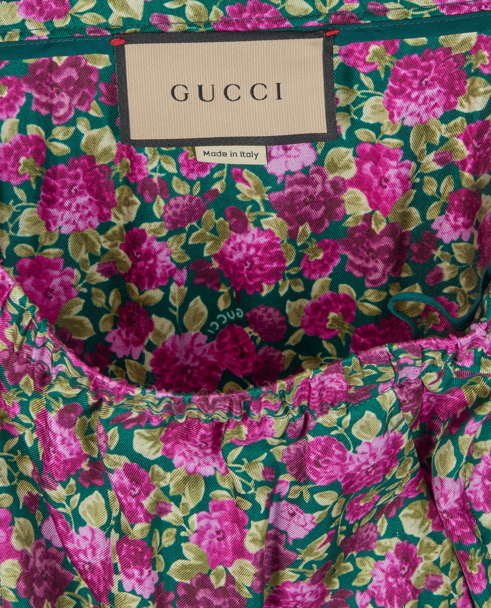 Gucci Floral Trousers, &pound;195, Clothing, Pink, Silk, Other view