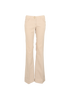 Saint Laurent Bootcut Trousers, &pound;110, Clothing, Beige, Cotton, Front view