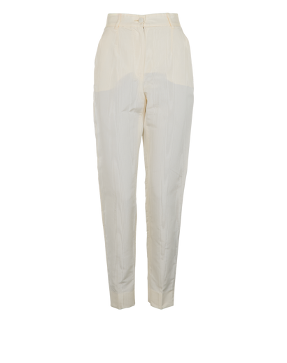 Dolce & Gabbana Trousers, &pound;90, Clothing, White, Silk, Front view