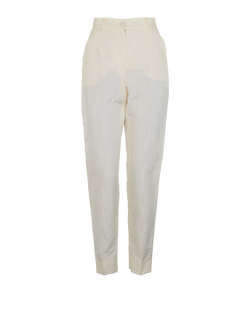 Dolce & Gabbana Trousers, Silk, White, UK4, 2*