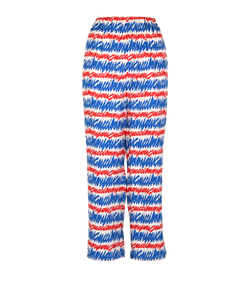 Gucci Loves You Trousers, Silk, Blue/Red/White, UK6, 3*