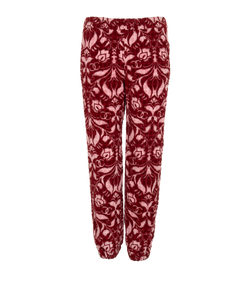 Chanel CC & Floral Joggers, Cotton, Red, UK8, 2*