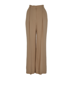 Loro Piana Pleated Trousers, Silk, Beige, UK6, 2*