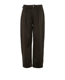 Burberry Barrel Trousers, Cotton, Khaki, UK8, 2*