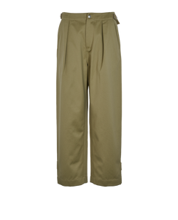 Burberry Barrel Trousers, Cotton, Green, UK8, 2*