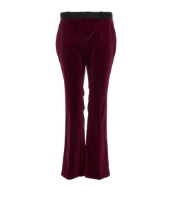 Gucci Velvet Trousers, Cotton, Purple, UK8, 2*