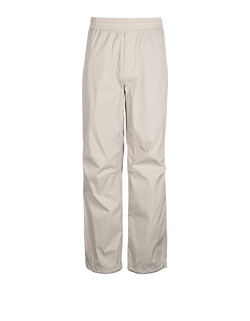 Burberry Straight-Leg Drawstring Trousers, Mens, Cttn/Ply, Cream, Sz S, 2*