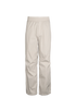 Burberry Straight-Leg Drawstring Trousers, £150, Clothing, Cream, Cotton/Polyester (Polymer), Front view