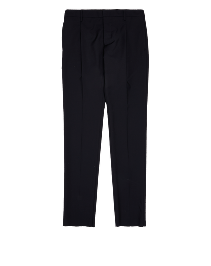 Valentino Straight-Leg Suit Trousers, &pound;150, Clothing, Navy, Wool, Front view