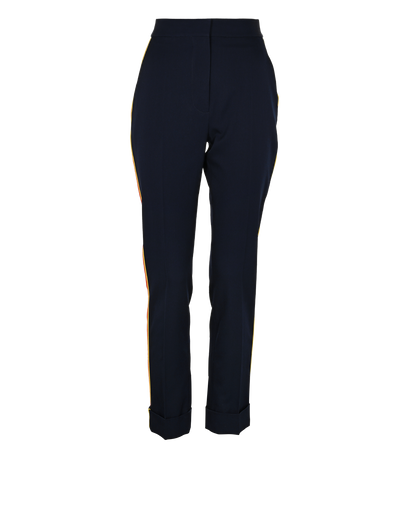 Stella McCartney Side Stripe Trousers, £80, Clothing, Navy, Wool, Front view