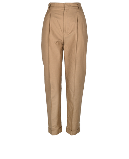 Christian Dior Straight Leg Trousers, &pound;220, Clothing, Beige, Cotton/Polyester (Polymer), Front view