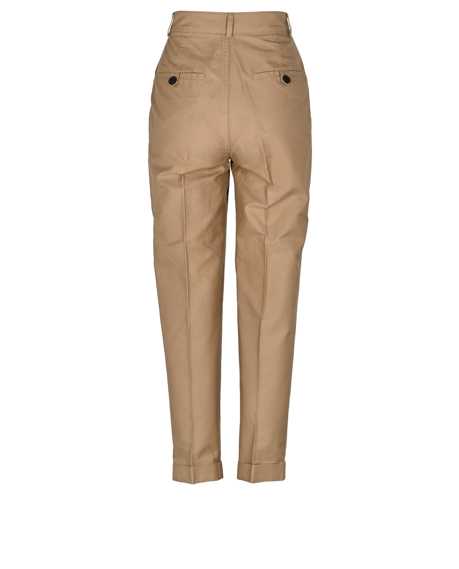 Christian Dior Straight Leg Trousers, &pound;220, Clothing, Beige, Cotton/Polyester (Polymer), Back view