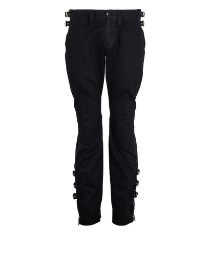Dolce & Gabbana Utility Trousers, £90, Clothing, Black, Cotton, Front view