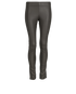 Joseph High Waist Leggings, £110, Clothing, Grey, Leather, Front view