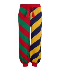 Gucci Striped Jacquard Joggers, Mens, Wool, Multi, Sz M, 3*